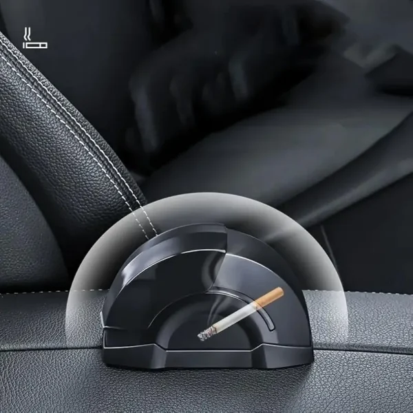 Car Ashtray with Lid – Odor-Sealing, Stylish, Easy to Install & Clean - Image 2
