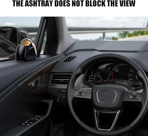Car Ashtray with Lid – Odor-Sealing, Stylish, Easy to Install & Clean - Image 9