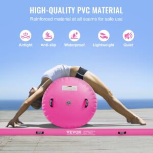 VEVOR Inflatable Gymnastics Air Mat Set (2 PCS) – Tumbling Track & Air Roller with Electric Pump, Gymnastics Training Mat for Home, Yoga, Cheerleading, Beach, Park & Water Sports